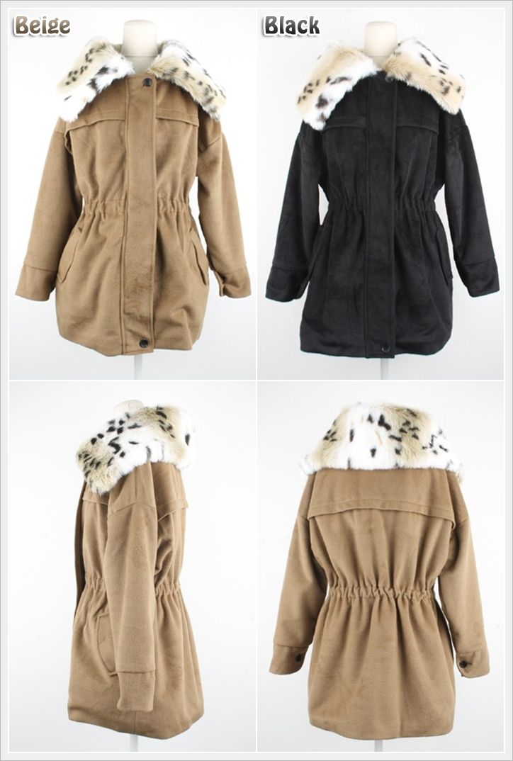 Snow Leopard Fur Coats, Military Army Jackets for Women   Quilted