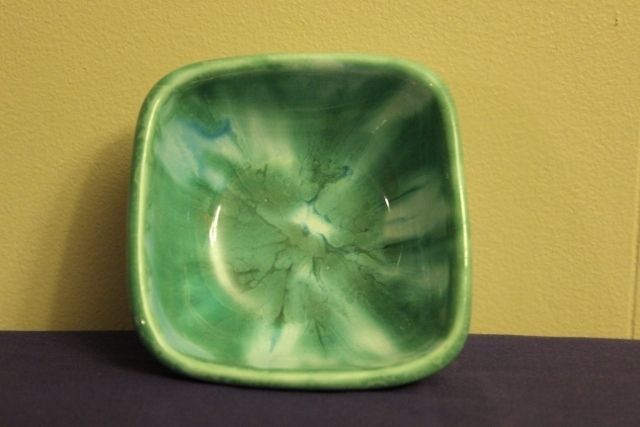  Dryden Ozark Frontier Blue Green Bowl