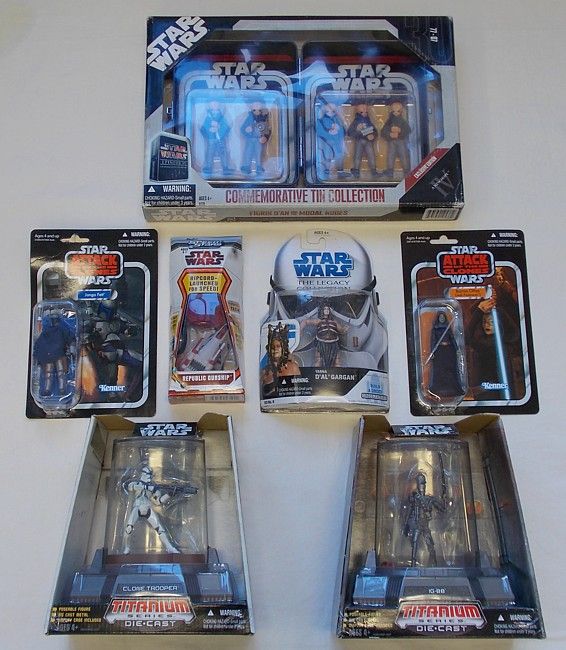  Star Wars Collectible Action Figures Jango Fett Clone Trooper