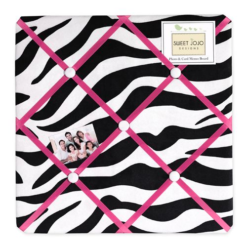 Zebra Print Message Photo Memo Memory Bulletin Board