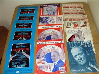 14 George M Cohans musicals lot Little Nellie Kelly & George M sheet