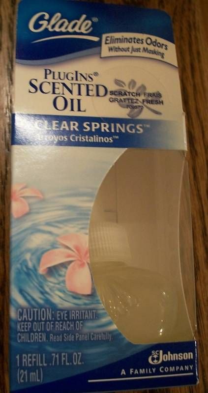 Glade Plug Ins Plugins Scented Oil Clear Springs Refill