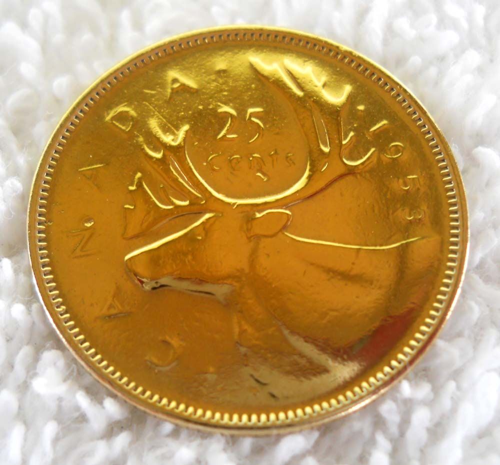 24k gold canadian silver carabou coin canada shipping info