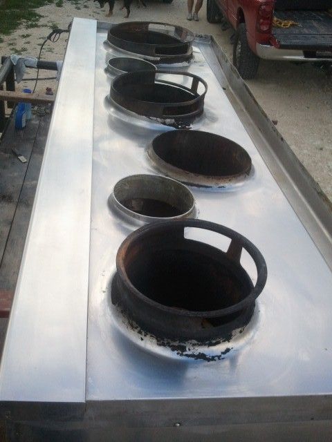  Commercial Wok Range 4 Burner