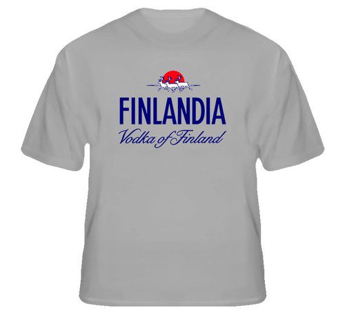  Finlandia Classic Vodka Finland Drink T Shirt