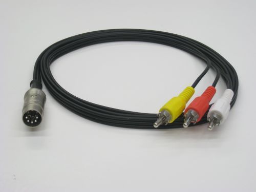 commodore vic20 64 128 a v composite cable brand new