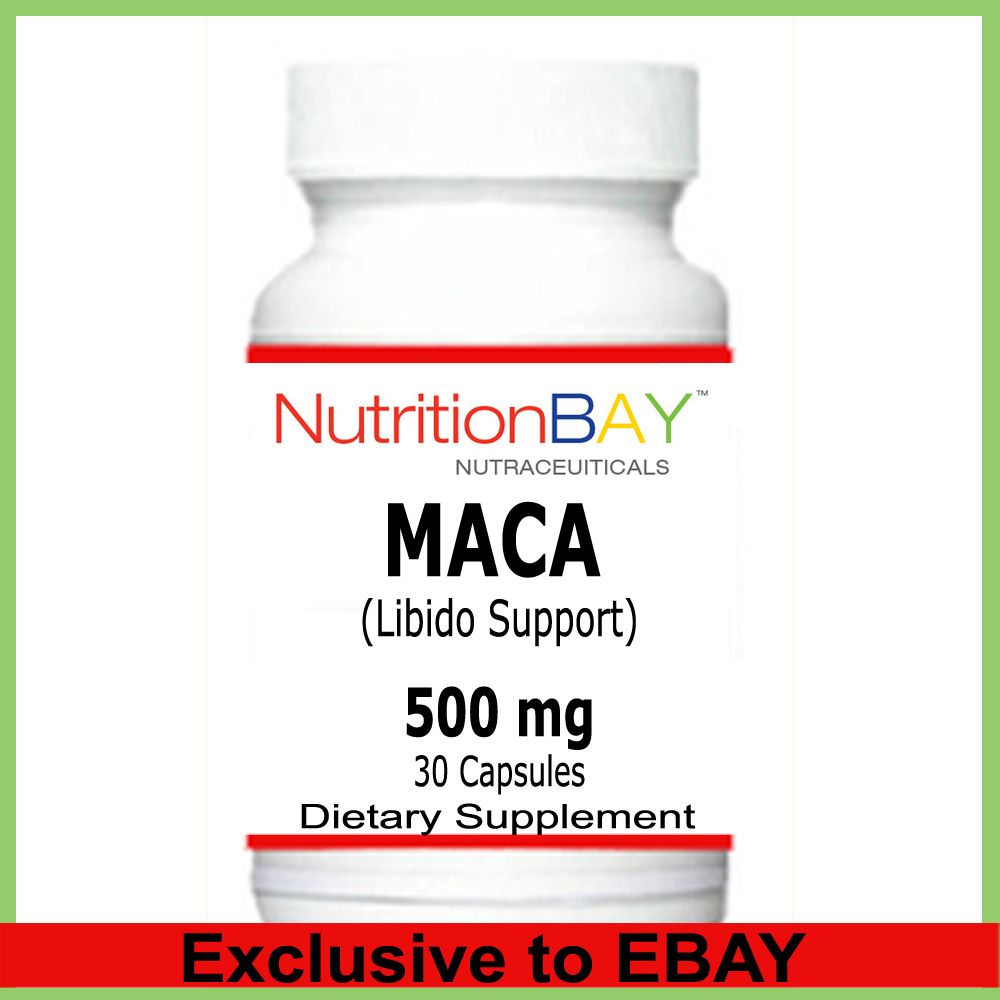 Maca Libido Support Reproductive Health 500 MG 30 Capsules