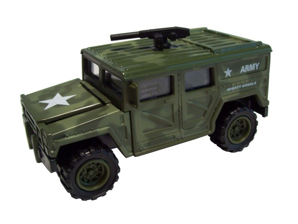 Diecast Army Hummer Military Model Soldier Truck Car Play Collectible