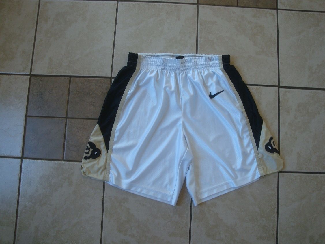 NIKE CU UNIVERSITY of COLORADO BUFFALOES Boulder CO BASKETBALL SHORTS