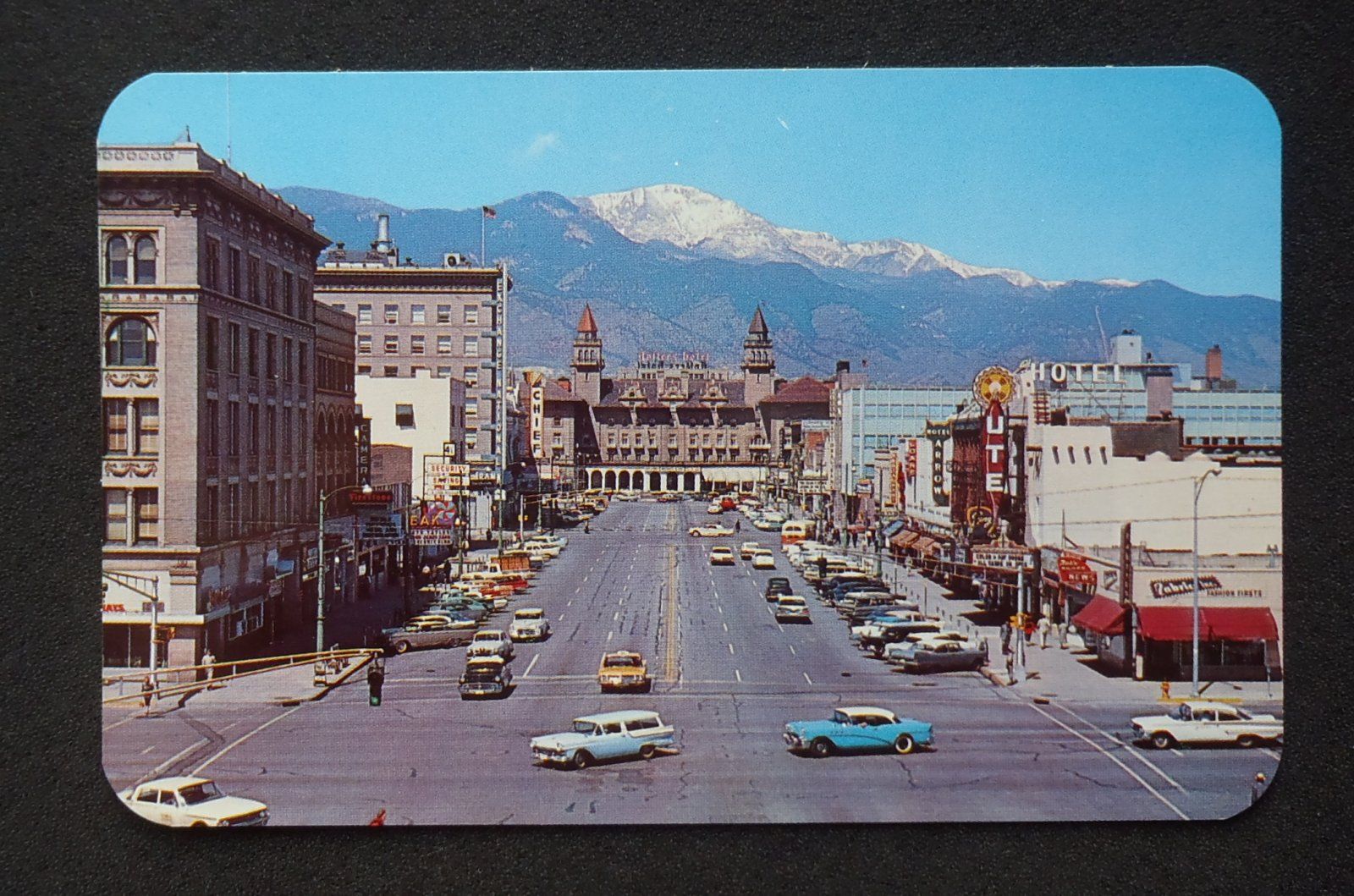  Avenue Old Cars Stores Signs Antlers Hotel Colorado Springs Co