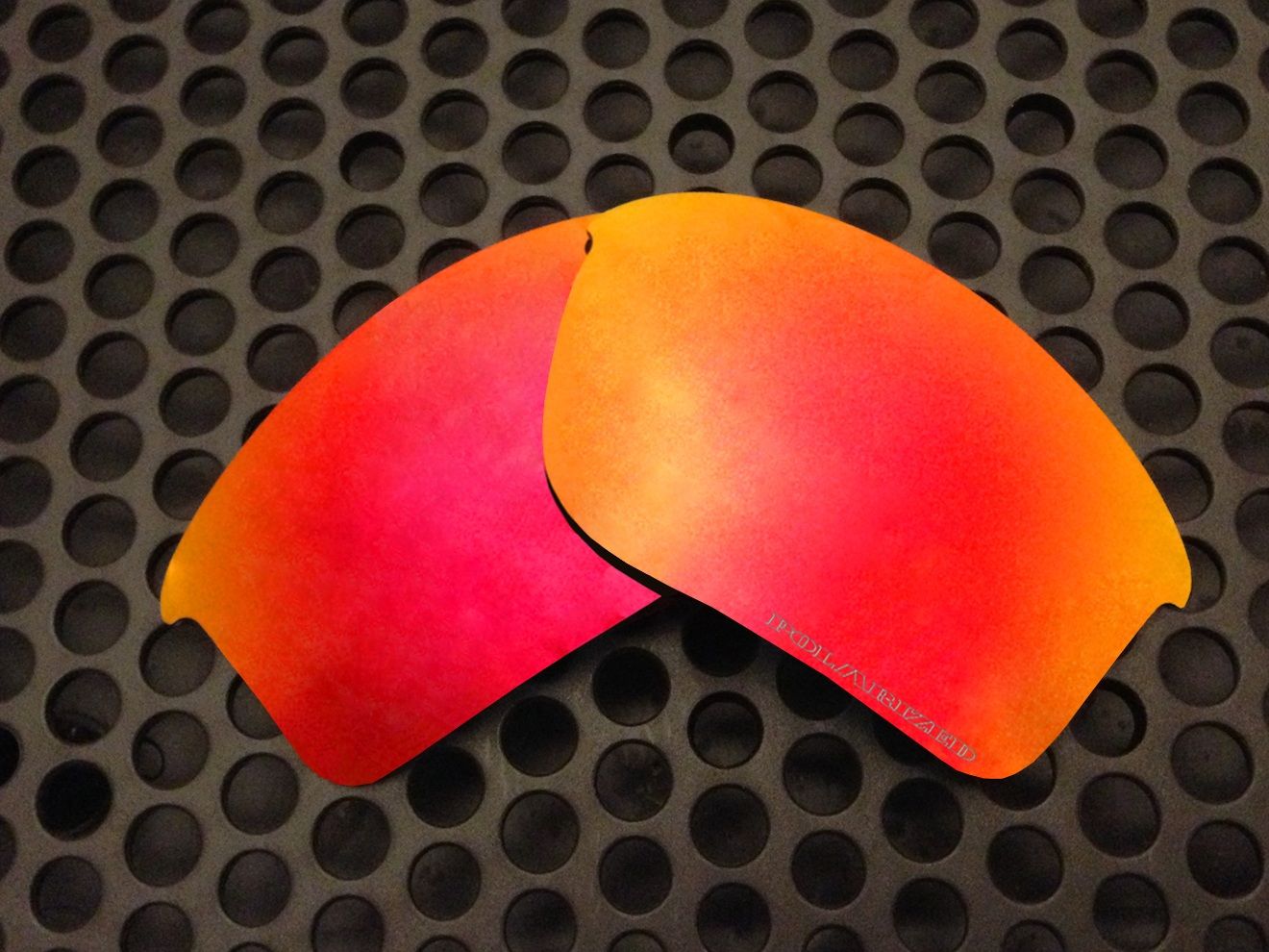 CXL HD New Custom Fire Ruby Red Polarized Lenses for the Oakley Flak