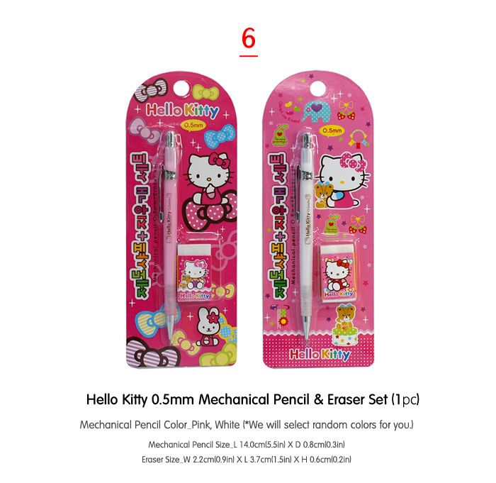 Hello kitty Writing Instruments set ver1_Colored Pencils, Fluorescent