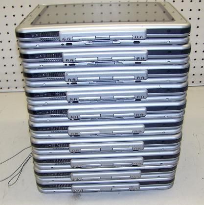 LOT OF 10) HP COMPAQ TC1100 LAPTOP / TABLET PC 1GHz/ 1GB/ 60GB