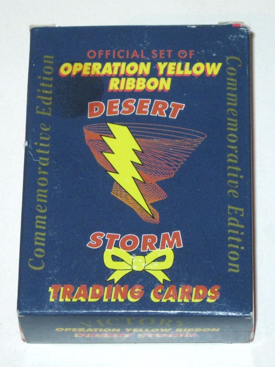  Yellow Ribbon Desert Storm Trading Cards Complete Boxed Set