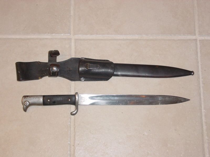  Em Model M 84 98 Dress Dagger Bayonet A Coppell w Leather Frog