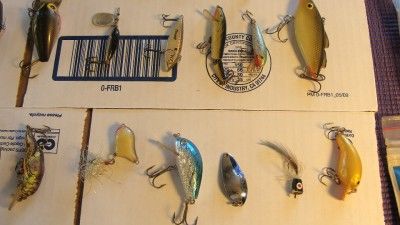 Vintage Tackle Box Lot Old Lures Cordell Rapala Heddon Seneca Manns