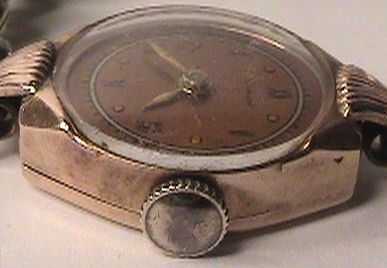 Vintage Boulevard Watch 17 Jewel Swiss Colomby 14k Solid Rose Gold