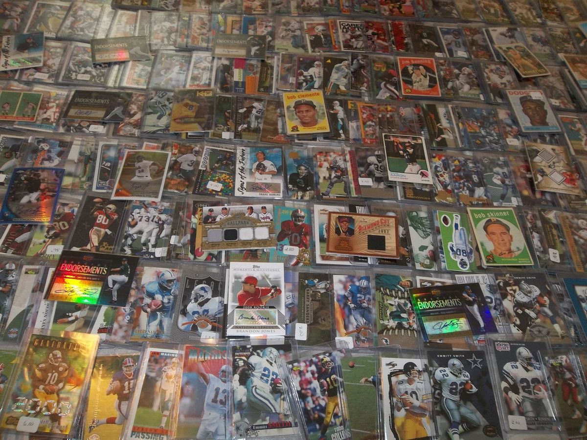 Huge Sportscard Collection Vintage Game Used Over 3 000 Cards