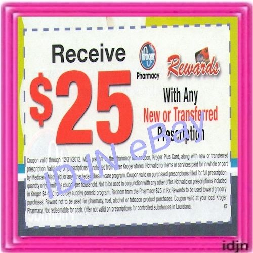 New Transfer Prescription RX $25 Kroger Coupon CVS or Target Pharmacy