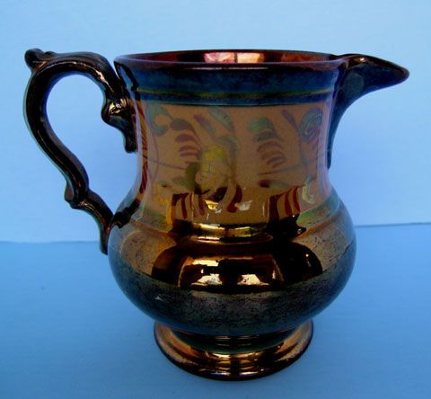 STAFFORDSHIRE COPPER LUSTRE PITCHER 30% OFF SALE