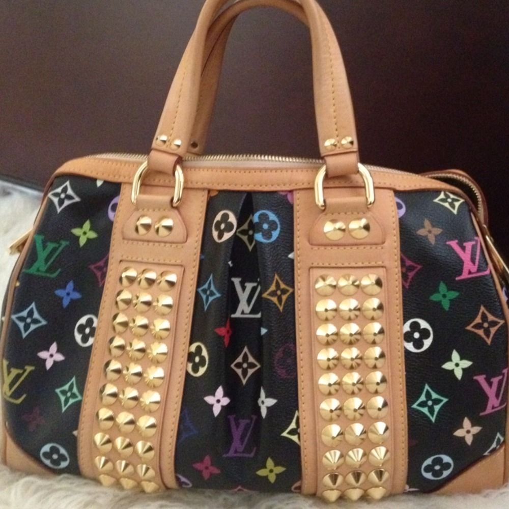 Louis Vuitton Black Multicolor Courtney mm Bag