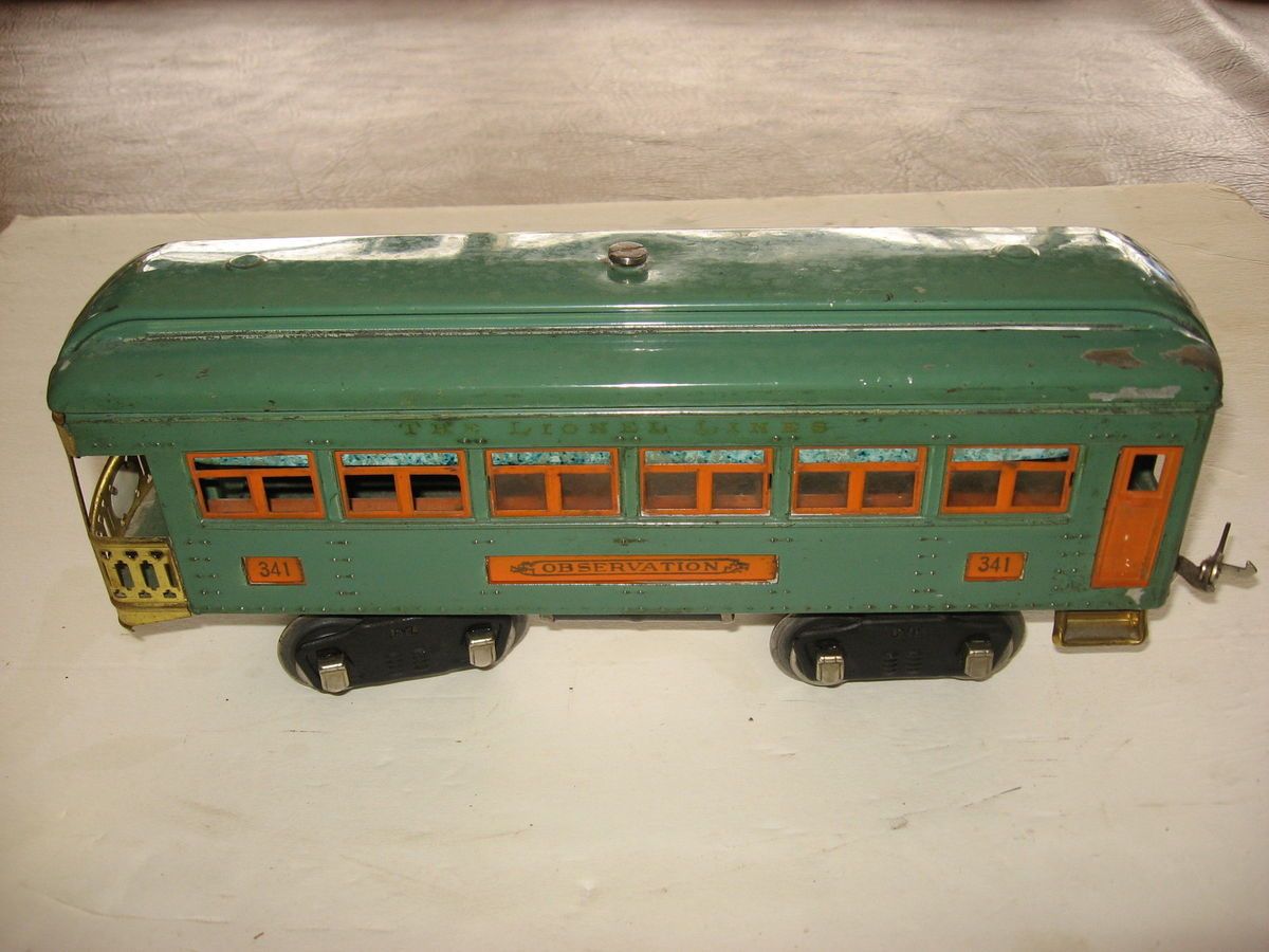 LIONEL STANDARD GAUGE 341 OBSERVATION CAR