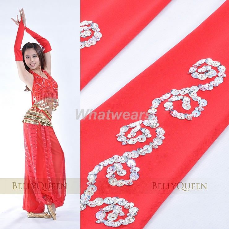 Belly Dance New 1 Pair Costume Sequin Arm Gloves S04