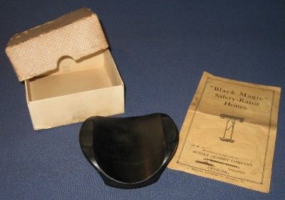  BLACK MAGIC SAFETY RAZOR HONE STONE BLADE SHARPENER CRIMORA/ROANOKE VA