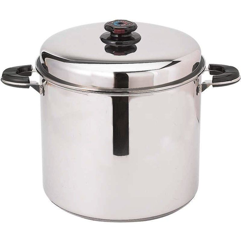 Precise Heat 24 Quart Waterless Stockpot w/ Deep Steamer Basket