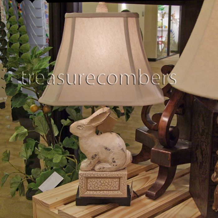 Rabbit Table Lamp French Country Tuscan Old World