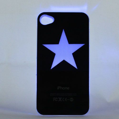 New Cool Star Sense Flash Light Up Case iPhone 4 4S