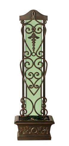   Outdoor Beautiful Copper Falls Water Trellis Floor Garden Fountain