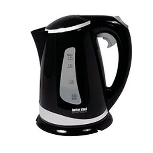 Black Better Chef IM 146B Electric Cordless 1 7L Kettle W Water Window