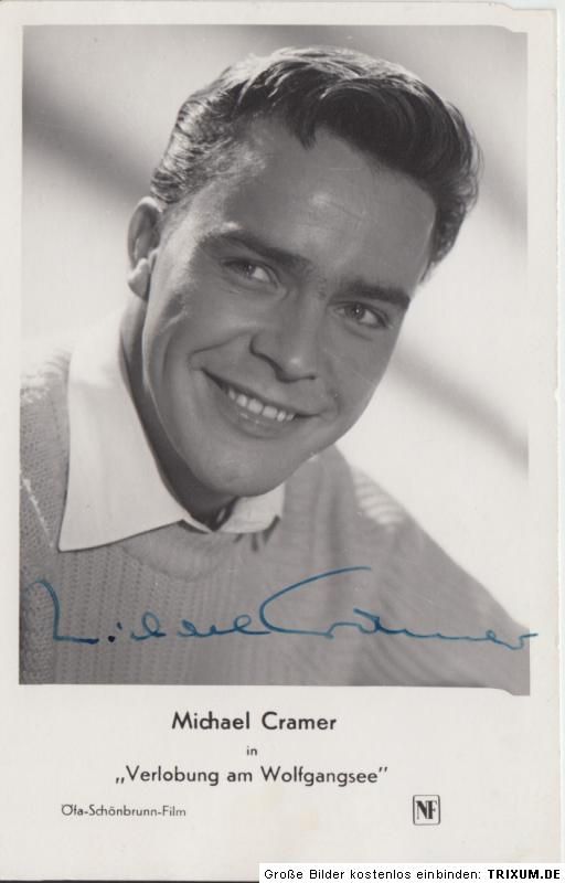 Michael Cramer (+2000) TOP AK 60er Orig. u.a. Verlobung am Wolfgangsee