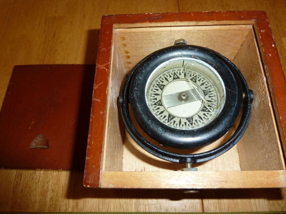 Vintage Wilcox Crittenden WWII Lifeboat Compass World War Two on PopScreen