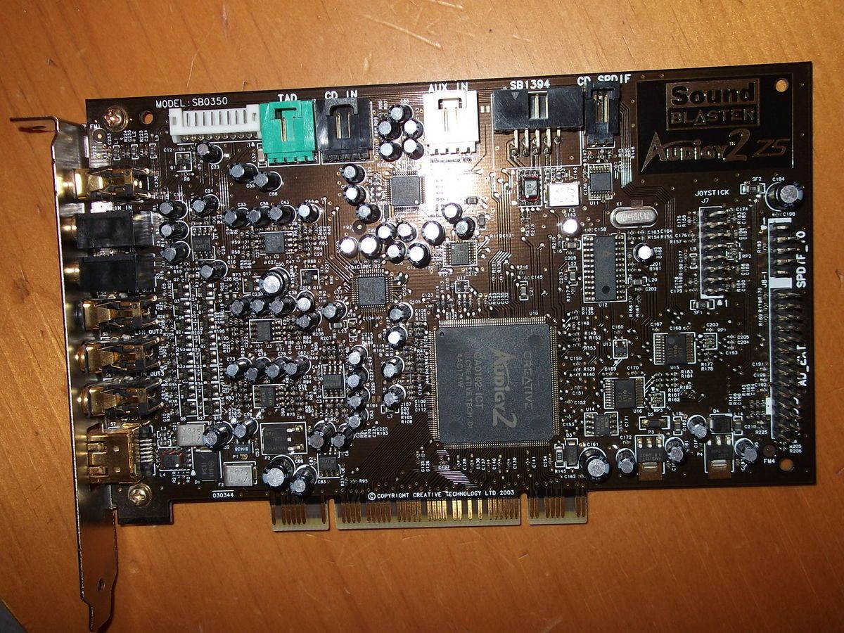 CREATIVE LABS SOUND BLASTER AUDIGY2 ZS PCI SOUND CARD SB0350