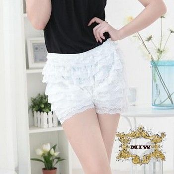  Fashion 8 Layers Lace Mini Culottes Hot Short One Size for XS S