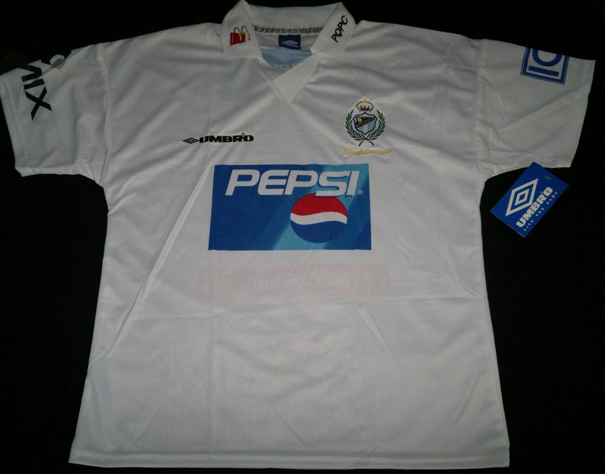 New Comunicaciones Guatemala Cremas Umbro Jersey 50 Anniversary Soccer