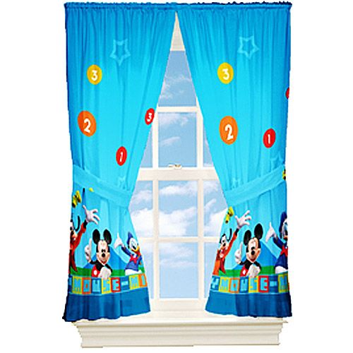 New Mickey Mouse Curtains Panels Drapes Gardinen