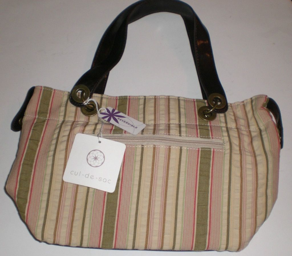 Cul de Sac AUTHENTIC Reversible Plaid Medium Tote