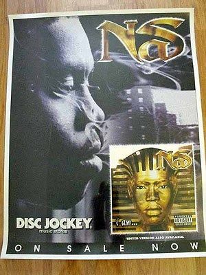 NAS I AM RAP POSTER RARE LOOK