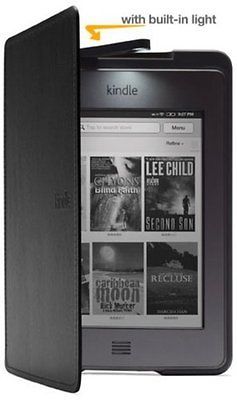  Kindle Touch Lighted Leather Cover   Black