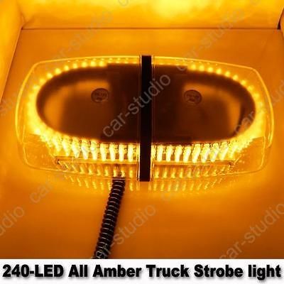 Waterproof Amber Yellow 240 LED Emergency Hazard Warning Strobe