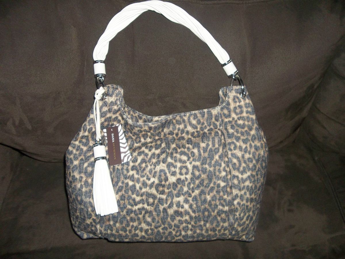 NEW DANA BUCHMAN LEOPARD SHOULDER PURSE HANDBAG L K BEAUTIFUL