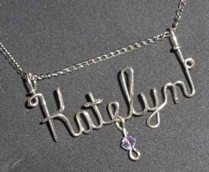 ANY NAME#   Personalized Name Necklace, Genuine Sterling Silver