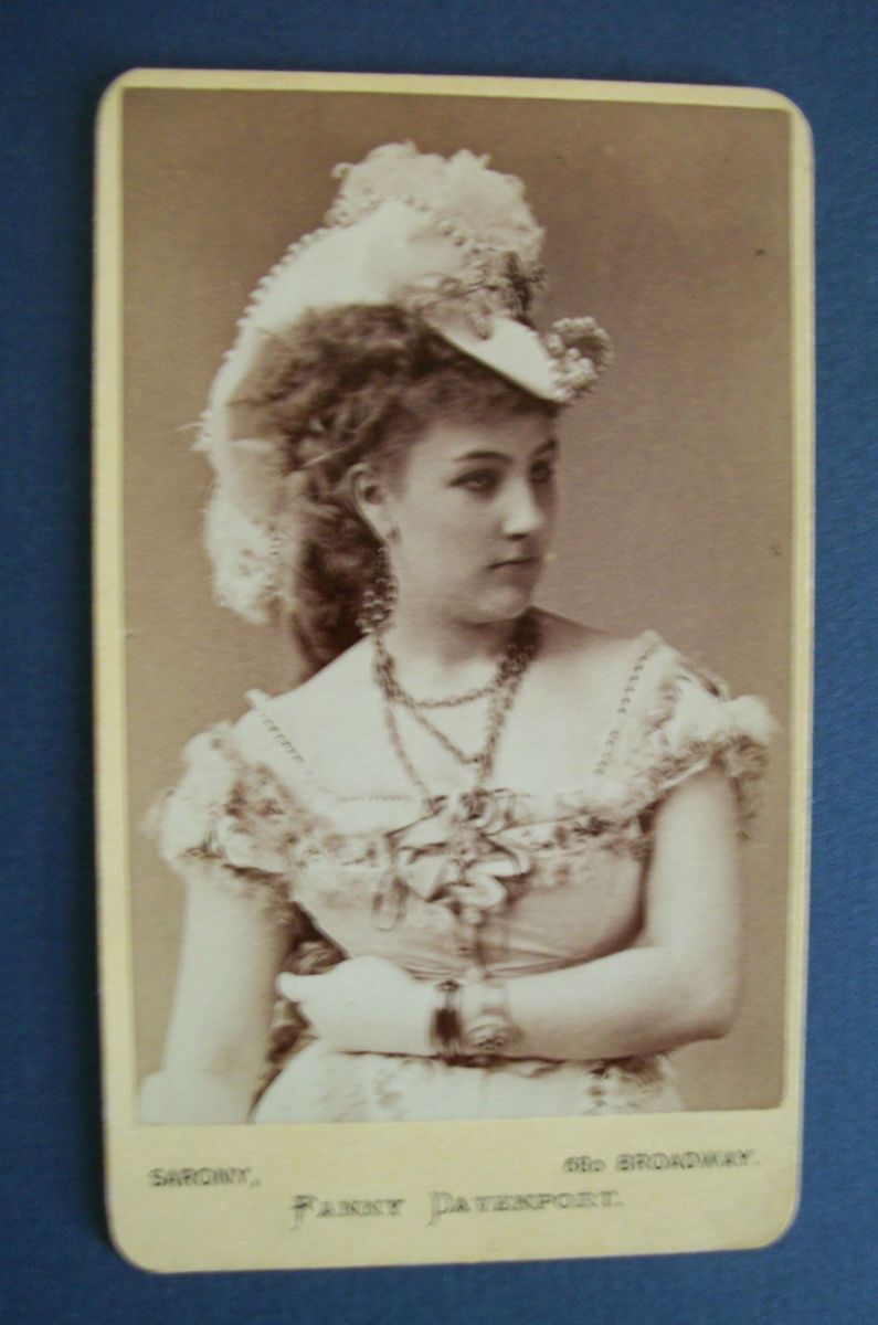 Sarony CDV of Actress Fanny Davenport