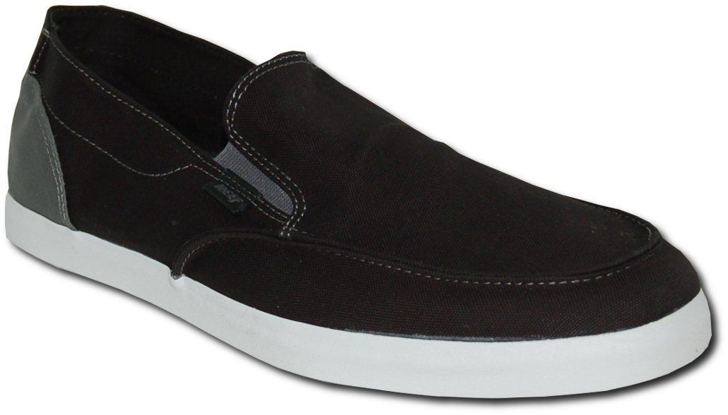  Slip on Shoes in Black Reef Coastal Cruisers Mens Shoes