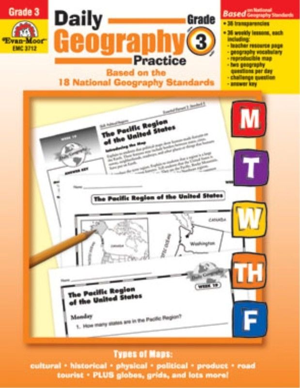 Daily Geography Practice Grade 3 Evan Moor 3712 1557999724