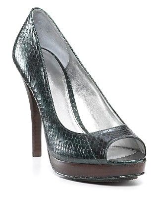 Calvin Klein $118 Peeptoe Platform Pumps 7 5 Dahlia 