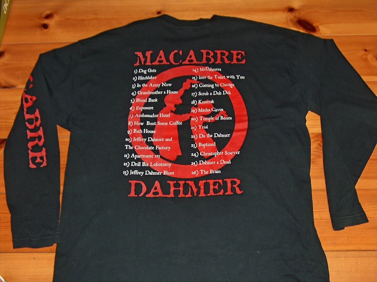  Europe Tour Shirt Suffocation Pestilence Serial Killer Dahmer